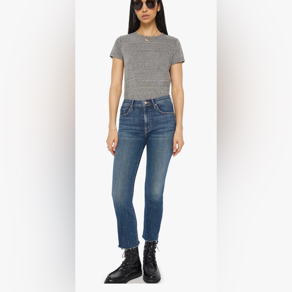 Mother Insider Crop Step Fray